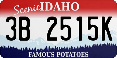 ID license plate 3B2515K