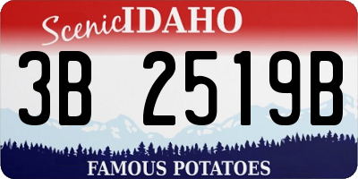 ID license plate 3B2519B
