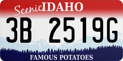 ID license plate 3B2519G
