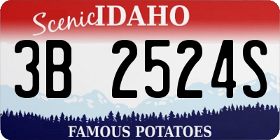 ID license plate 3B2524S