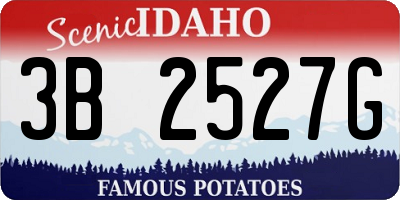 ID license plate 3B2527G