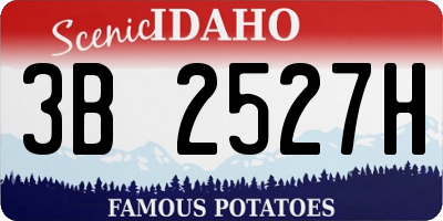 ID license plate 3B2527H
