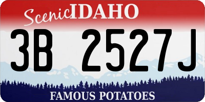 ID license plate 3B2527J