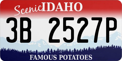 ID license plate 3B2527P