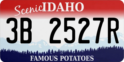 ID license plate 3B2527R