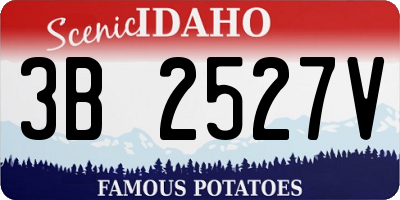 ID license plate 3B2527V
