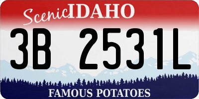 ID license plate 3B2531L