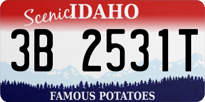 ID license plate 3B2531T