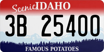 ID license plate 3B2540O