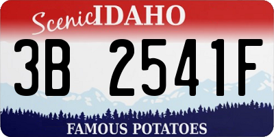 ID license plate 3B2541F