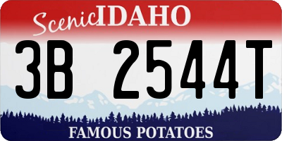 ID license plate 3B2544T