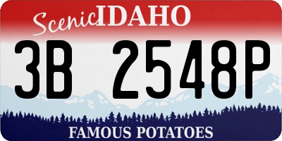 ID license plate 3B2548P