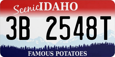 ID license plate 3B2548T