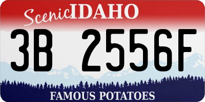 ID license plate 3B2556F