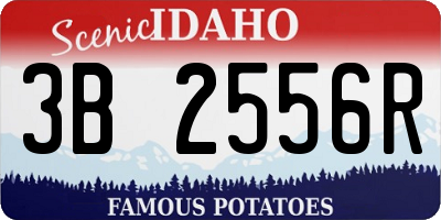 ID license plate 3B2556R
