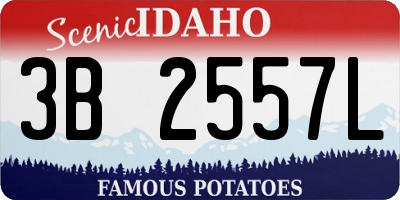 ID license plate 3B2557L