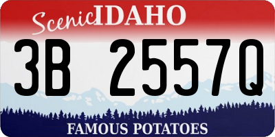 ID license plate 3B2557Q