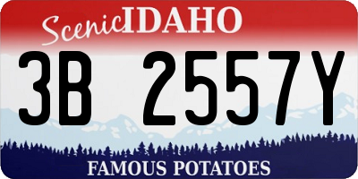 ID license plate 3B2557Y