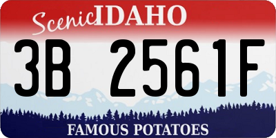 ID license plate 3B2561F