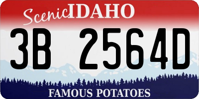 ID license plate 3B2564D
