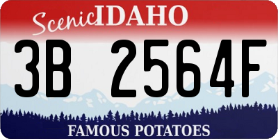 ID license plate 3B2564F