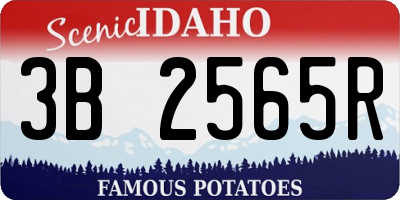 ID license plate 3B2565R