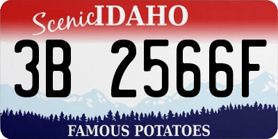 ID license plate 3B2566F