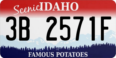 ID license plate 3B2571F