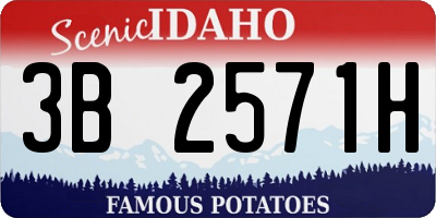 ID license plate 3B2571H