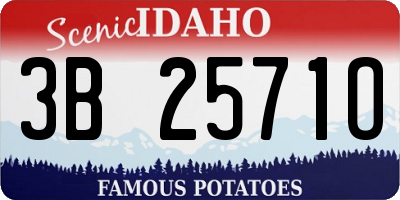 ID license plate 3B2571O