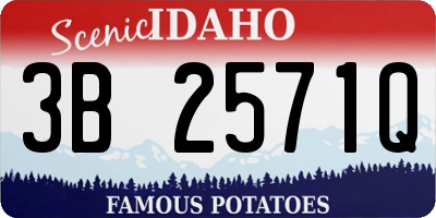 ID license plate 3B2571Q