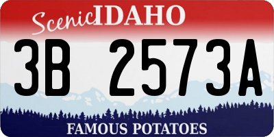 ID license plate 3B2573A