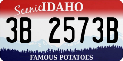 ID license plate 3B2573B