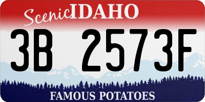 ID license plate 3B2573F