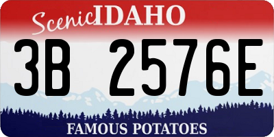 ID license plate 3B2576E