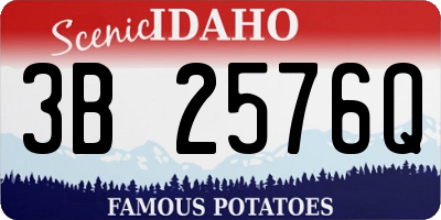ID license plate 3B2576Q
