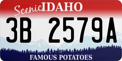ID license plate 3B2579A