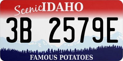 ID license plate 3B2579E