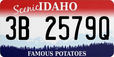 ID license plate 3B2579Q