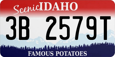 ID license plate 3B2579T