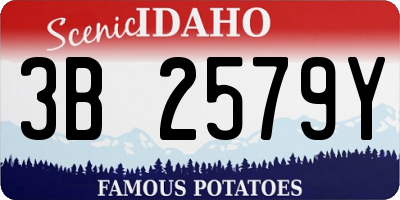 ID license plate 3B2579Y