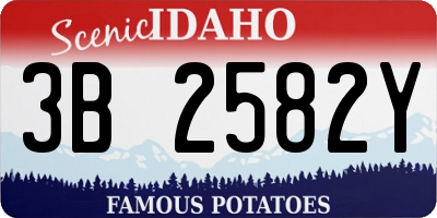 ID license plate 3B2582Y