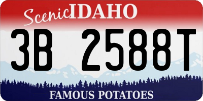 ID license plate 3B2588T