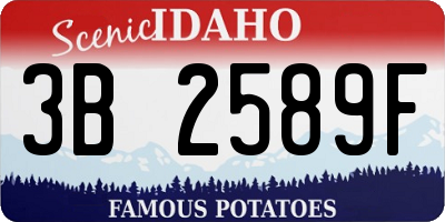 ID license plate 3B2589F
