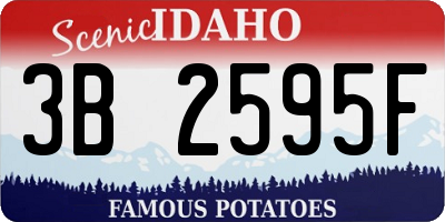 ID license plate 3B2595F