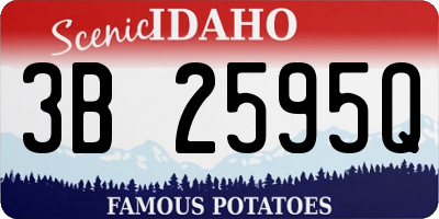 ID license plate 3B2595Q
