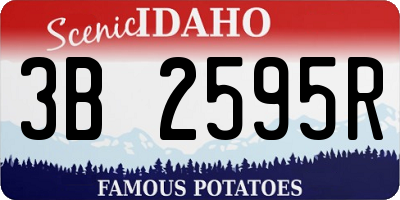 ID license plate 3B2595R