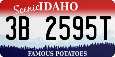 ID license plate 3B2595T