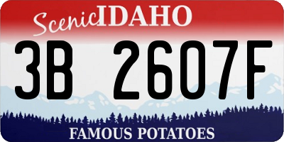 ID license plate 3B2607F