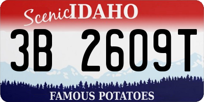 ID license plate 3B2609T